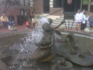 Fountain at Ghiradelli Square.