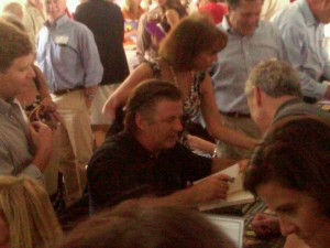 Founding Event Chair, actor Alec Baldwin, was thronged with eager book buyers, especially the ladies.