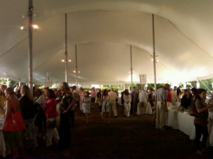 Under The Big Top at the East Hampton Library Authors Night.